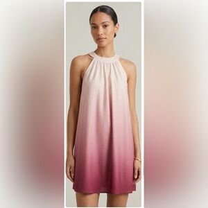 Cupshe Pink Ombre Halter Mini Dress